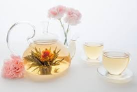 چای بلومینگ ۲نفره (چای سبز و سفید و گل های  تزئینی)